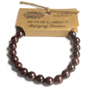 Bracelet de Puissance – Grenat Sanguine